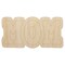 Mom Fun Text Unfinished Wood Shape Piece Cutout for DIY Craft Projects